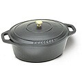 Black 6-quart Oval Dutch Oven