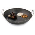 Paderno Black Steel 14.125-inch Paella Pan