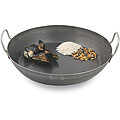 Black 19 5/8-inch Steel Paella Pan