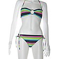 Roxy South Swell Bandeau Multi-color Bikini