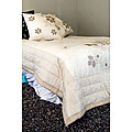 Jocelyn Hand-applique Silk Cushion Cover (India)