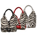 Je Veux Zebra Print Double Strap Handbag