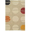 Hand-tufted Embassy Sunburst Rug (8'6 x 11'6)