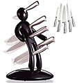 The Ex 5pc Knives with Unique Black Holder designed by Raffaele Iannello (Pack of 2)