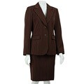 John Meyer Women's 2-piece 2-button Skirt Suit