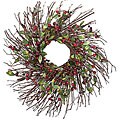 Berry Burgundy Twig Wreath