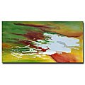'Starburst Green' Canvas Art