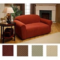 Tattersal Stretch T-cushion Loveseat Slipcover