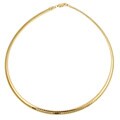 14k Gold over Silver 6-mm Omega Necklace