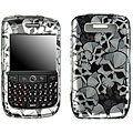 Blackberry Curve Black Skull Protector Case