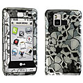 LG Dare VX-9700 Black Skull Protector Case