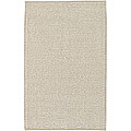 Hand-woven Ivory Wool Rug (2' x 3')