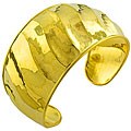 Goldkist 18k Gold over Silver Wavy Cuff