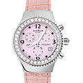 Akribos XXIV Women's Austrian Crystal Pink Chronograph Watch
