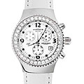 Akribos XXIV Women's Austrian Crystal White Chronograph Quartz Watch