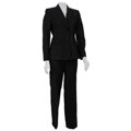 Anne Klein Women's Two-button Twill Pant Suit