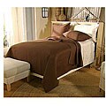 Northern Nights Chocolate Cotton Quilted Bedspread Set