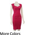 Necessary Objects Junior's Ponte 2-pocket Dress