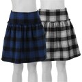 Necessary Objects Junior's Plaid Skirt