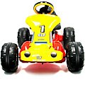 Battery-operated Red/ Yellow Ride-on Go Kart Car
