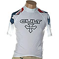 Cult Industries Men's Rashie-grid Short-sleeve Rash Guard