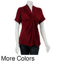 Grace Elements Women's Gathered Knit Top