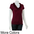 Evie Women's Ruffle Neckline Shirt
