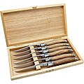 Laguiole Olive Wood Premium Steak Knives (Set of 6)