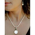 Silver Art Nouveau MOP/ FW Pearl/ Labradorite Necklace (USA)