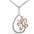 14k Two-tone Gold 1/3ct TDW Diamond Necklace (G-H, I1-I2)