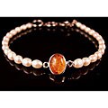 Limited Edition 'Earth Woman' Amber/ FW Pearl Bracelet (USA)