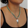 Turquoise/ Freshwater Pearl/ Mother of Pearl Necklace (USA)