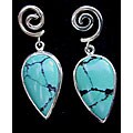 Silver Tuquoise 'Earth Woman' Limited Edition Earrings (USA)