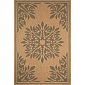 Woven Terrace Medallion Moss Rug (4'9 x 7'4)