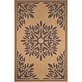Woven Terrace Medallion Brown Rug (4'9 x 7'4)
