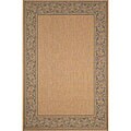 Woven Terrace Scroll Border Moss Rug (4'9 x 7'4)