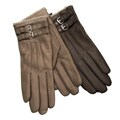 Portolano Women's Leather and Cashmere Lined Gloves