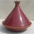 Clay Burgundy Red Tagine (Tunisia)