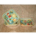 Frutta Pasta/ Salad 4-piece 8-inch Square Bowl (Tunisia)