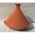 Hand-painted 12-inch Terracotta Cookable Tagine (Tunisia)