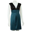 Max & Cleo Women's Satin Shift Cocktail Dress