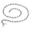 Stainless Steel Diamond-accent Men's Necklace