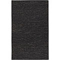 Hand-woven Sea Blue Natural Hemp Rug (2' x 3')