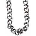 Stainless Steel Men's Skull Link Necklace