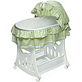 2-in-1 Convertible Bassinet and Cradle with Toy Box Base