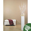 White 28-inch Floor Vase and White Mitsumata