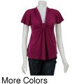 Jonathan Martin Women's Gathered-front Knit Top