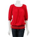 Sam & Max Women's Smocked Hem Top