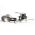 Bodeux Gourmet 3-ply 18/10 Stainless Steel 10-piece Cookware Set