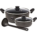 T-Fal Grey Nonstick 3-piece Soups and Sauces Set